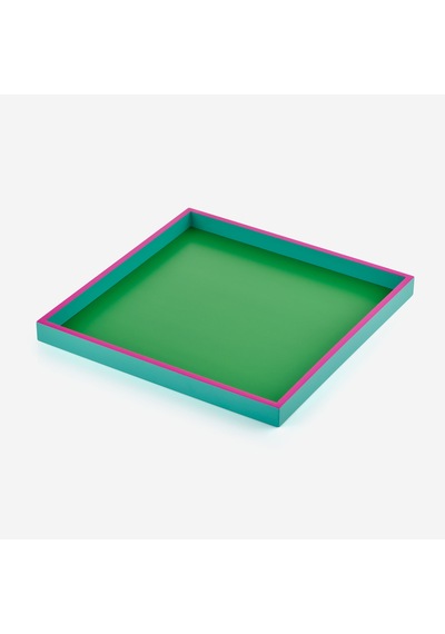 Neon Yeşil Mdf Tepsi 32x2,5x32 Cm