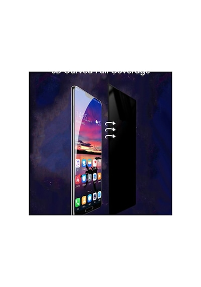 For Samsung Galaxy S10 Plus 9d Tam Kaplayan Kavisli Gizlilik Filitreli Hayalet Flexible Polymer Nano