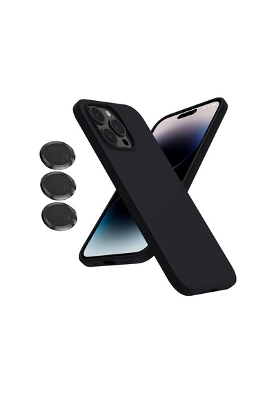 Apple Uyumlu iPhone 14 Pro Max Kılıf Kamera Lensli Lansman Silikon Kapak
