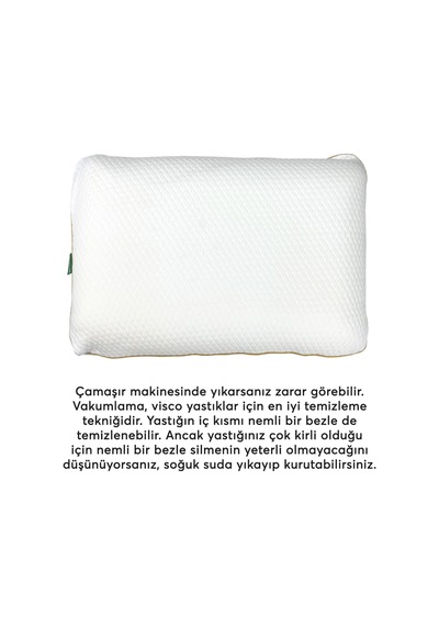 BedLine Visco Slim Comfort Yastık 39 58 13 Cm Beyaz