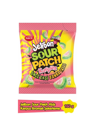 Kent Jelibon Sour Patch Karpuz 10 x 160 G