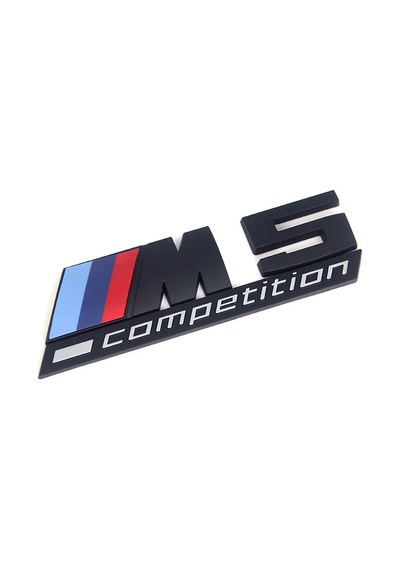 Bmw M5 Competition Bagaj Yazısı Siyah Renk - Bmw M5 Competition T