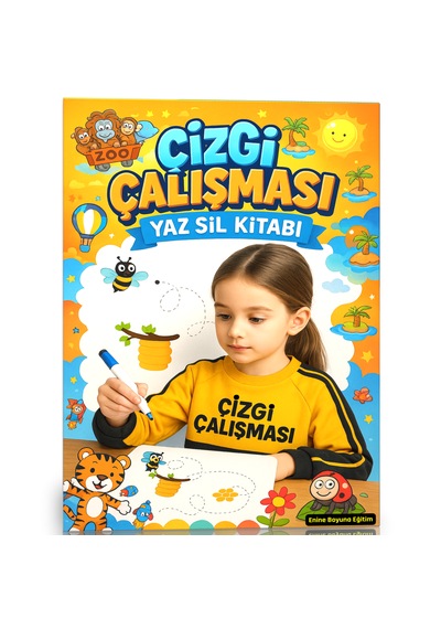 Çizgi Çalışması Yaz Sil Kitabı