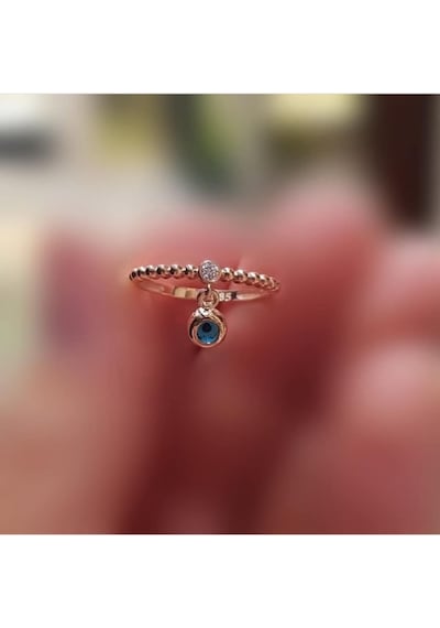 Sembolgold Nazar Boncuk'lu Altın Yüzük 14k Gold