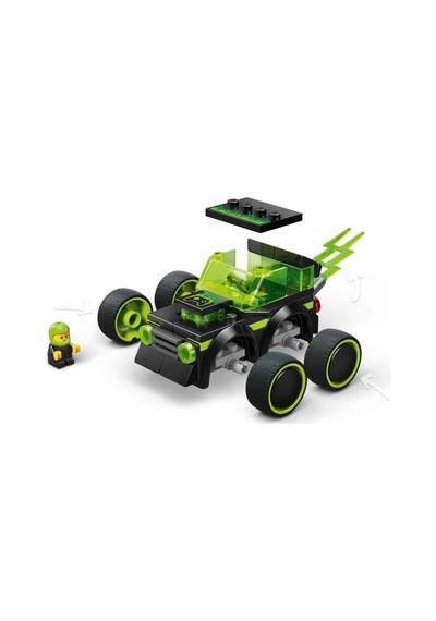 Lego City Araçlar Video Oyunu Yarış Arabası - Model Araba Seti - Sürücü Minifigürlü Yarış Oyuncağı - 60484