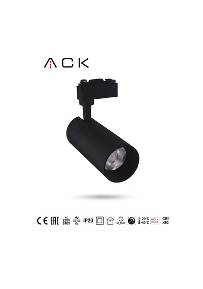 Led Ray Armatür 30w Siyah Kasa 6500k Beyaz Isık Ray Spot Aydınlatma - 928142140 Diğer