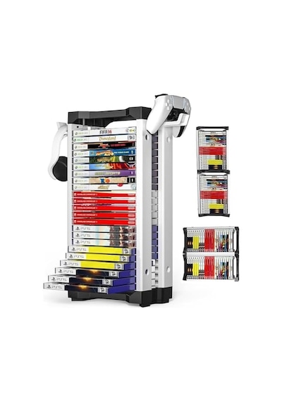 Oyun Depolama Kulesi 23 Kapasiteli Oyun Standı Rafı Ps5/ps4/xbox One/xbox 360/xbox Serisi X/s/switch Oyun Kutuları Ty-2847