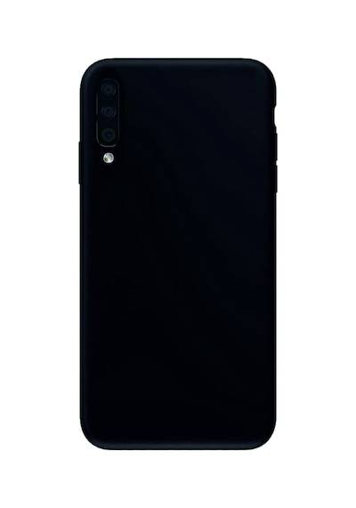 Samsung Galaxy Uyumlu A50 Kılıf Kamera Korumalı Silikon Rubber Arka Kapak Siyah