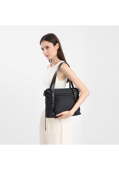 Smart Bags Twill Dimi Kumaş Kadın Omuz Çantası 3329 Kahve