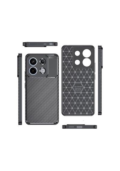 Xiaomi Redmi Note 13 Pro Kılıf Negro Karbon Tasarım Silikon Kılıf