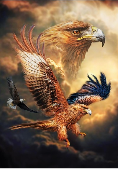 Art Puzzle Kartal Gökyüzü 1000 Parça Puzzle