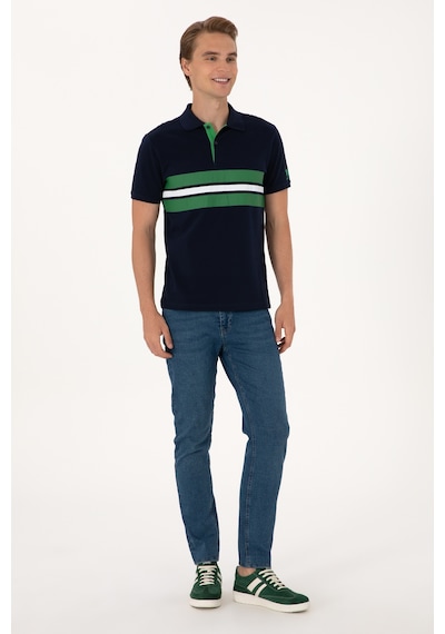 U.S. Polo Assn. Erkek Regular Fit Lacivert Polo Yaka Tişört 50306808-VR033