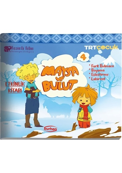 TRT Çocuk Maysa ve Bulut Etkinlik Kitabı - 4- Burhan Yayıncılık