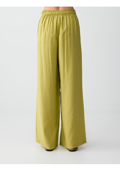 Jimmy Key Yağ Yeşili Cep Detaylı Beli Lastikli Normal Bel Dokuma Pantolon 6sw185654307