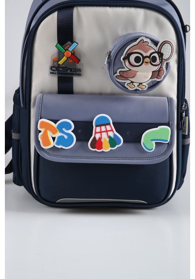 Ççs Kids Premium Okul Çanta Seti 3'lü İlkokul Ortaokul Sırt Çantası Termal Beslenme Çantası Kalemlik Mavi 51979