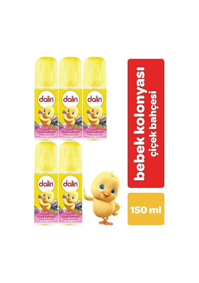Dalin Bebek Kolonyası 150Ml Çiçek Bahçesi (Menekşe-Yasmin-Yeşil E