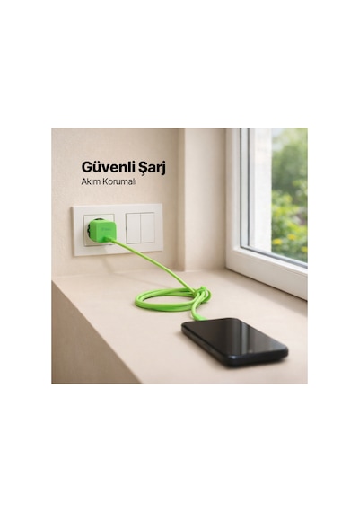 Ttec Smartcharger Gan 45w Avs Pd Seyahat Hızlı Şarj Aleti + Usb-c - Usb-c 3a 120 Cm Kablo Neon 55766917