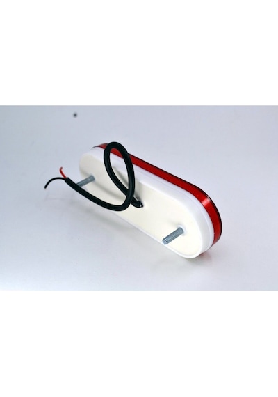 Ahmet Otomotiv Çeray Kırmızı Neon Ortadan Sinyalli Gizli Vidalı Led Lamba 12v-24v