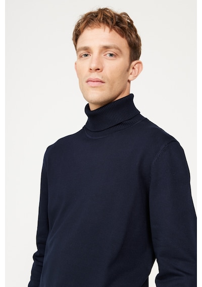 AC&Co / Altınyıldız Classics Erkek Lacı Standart Fit Normal Kesim Tam Balıkçı Yaka Triko Kazak Lacivert AC&Co / Altınyıldız Classics Erkek Lacı Standart Fit Normal Kesim Tam Balıkçı Yaka Triko Kazak Lacivert