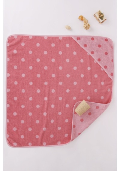 Baveno Pembe Puantiyeli Bebek Kundak 80 x 80