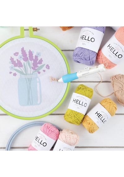 Plastik Nakış Kasnağı, Hello Serisi Yeni Başlayanlar İçin Çapraz Dikiş Çemberleri, Punch İğne Kasnağı, Dikiş İçin Nakış Çerçeveleri, İğne İşi, Nakış Projeleri Kahverengi, Büyük 9,45 İnç
