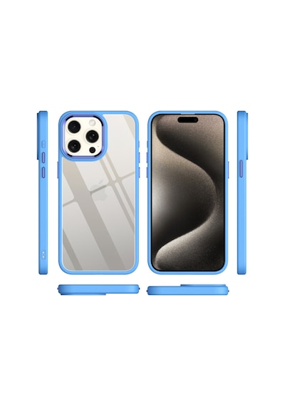 Apple iPhone  Uyumlu,  15 Pro Max Kılıf Power Silikon - Lila