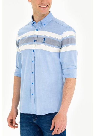 U.s. Polo Assn. Rıbaro Saks Erkek Gömlek 1584026 Saks