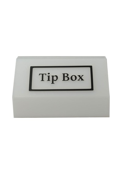 Tipbox - Bahşiş Kutusu Buz Beyaz - 20x13xh12cm