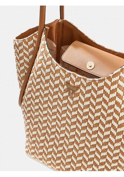 Guess Tessi 2'si 1 Arada Kadın Kahverengi El Çantası Hwwg7691230-cgm