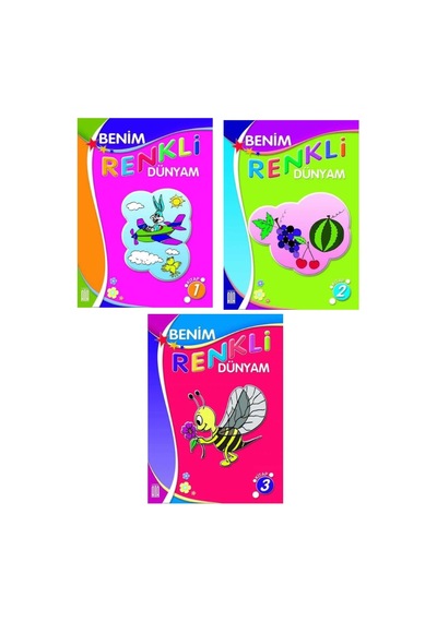 Ata Benim Renkli Dünyam Boyama Kitabı (1) 3 Lü
