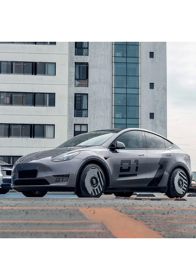 Haloblk Halodısc 2 H-ındustry - Tesla Model Y - 19 İnç Aerodinamik Siyah Jant Kapağı - 4 Adet