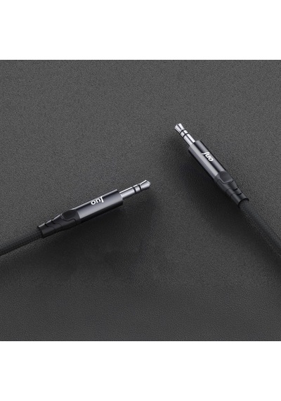Stereo 3.5mm Trs Jack Örgülü Aux Ses Kablosu 3 Metre