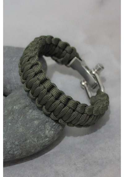 Lariss Paracord Paraşüt Ipi Outdoor Bileklik 3 Kademeli U Klips Çok Renkli