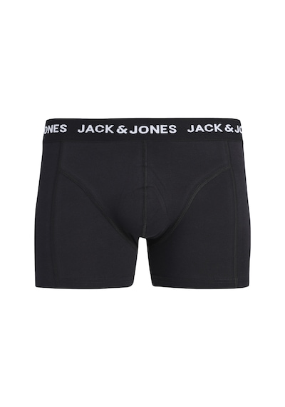 Jack & Jones Erkek 3'lü Boxer Paketi - Logo - 12298686 Siyah