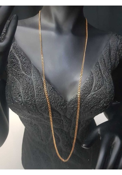 80 Cm Uzunluk Gurmet Model Zincir Rose Renk Çelik Unisex Sevgiliye Eşe Anneye Kolye Zincir Rose Gold