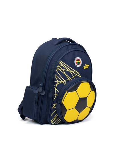 Fenerbahçe Lisanslı 3d Suni Deri Detaylı Okul Çantası -çok Renkli
