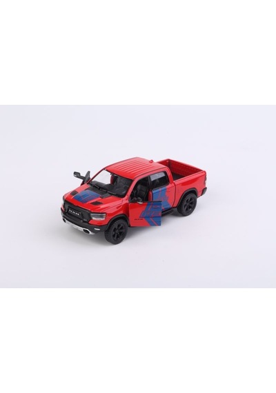 2019 Dodge Ram 1500 W - Çek Bırak Lisanslı Model Oyuncak Araba 1:46 Kırmızı