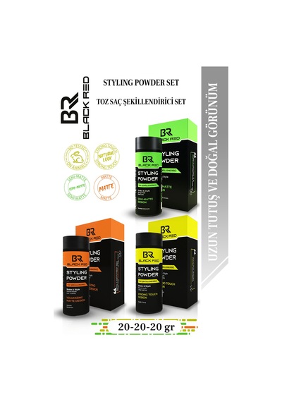 Saç Şekillendirici Toz Wax Matte - Strong - Semimatte Toz Wax Üçlü Set Saçbakım Diğer