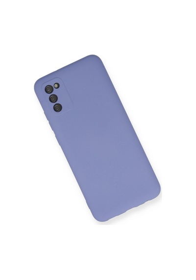 Samsung Uyumlu Galaxy A03s Kılıf Nano İçi Kadife Silikon Lila\