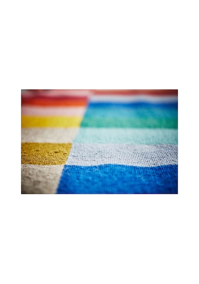 Ikea Halved El Dokuması Halı 170 X 240 Cm Kırmızı - Pembe - Turuncu - Mavi - Sarı Çok Renkli
