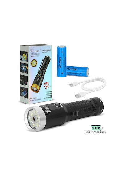 2800 Lümen Özel Seri Yeşil Lazer Özellikli Mıknatıslı Wt-735 Çok Renkli 11838114