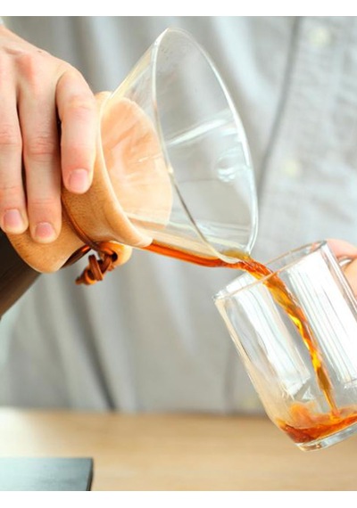 Ahşap Boyunlu Cam Demleme Ekıpmanı 6 Cups & Chemex Filtre Kağıdı