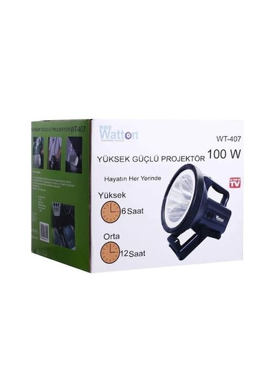 Watton Wt 407 100 Watt Projektör Fener-El Feneri-Yüksek Güçlü