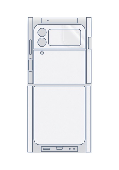 Samsung Galaxy Z Flip4 Uyumlu Fullbody Arka Kaplama Hidrojel Koruyucu Film 08214271