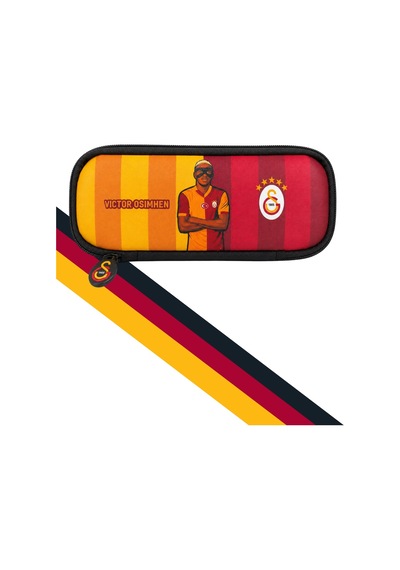 Galatasaray Vıctor Osımhen Tek Gözlü Kalem Çantası Siyah