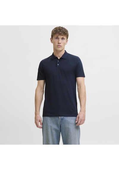 Jack & Jones Erkek Nakis Detayli Polo Yaka Tisört - Paulos - 12175007 Lacivert