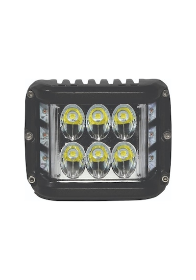 Led Kaput Üstü Off-road Lambası 6 Led Beyaz 6 Led Sarı Çakar Fonksiyonlu 10/30v E-belgeli 36w 31904