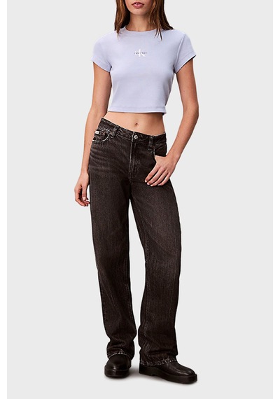 Calvin Klein Bayan T Shirt Lv047ab802 Tkf Mavi Mavi