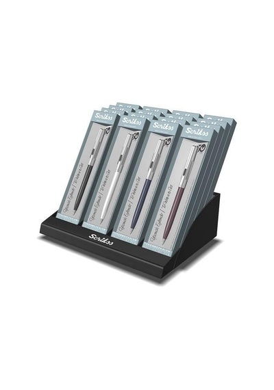 Scrikss Tükenmez Kalem 77 16'lı Stand Çok Renkli