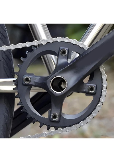 Aynakol Vidası - Alüminyum, 5'li Mavi Civatası 5 Vida Mtb Tek Yaprak Aynakol Vidası Mavi Renk